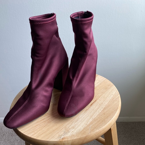 Jessica Simpson Satin Ankle Booties-Winder - Picture 4 of 6